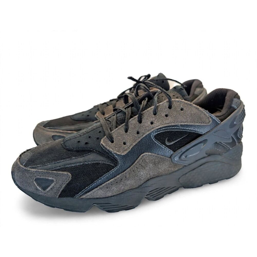 Nike Air Huarache Runner Black Medium Ash Anthracite DZ3306-002 Mens Sz 12
